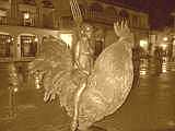Woman on the cock